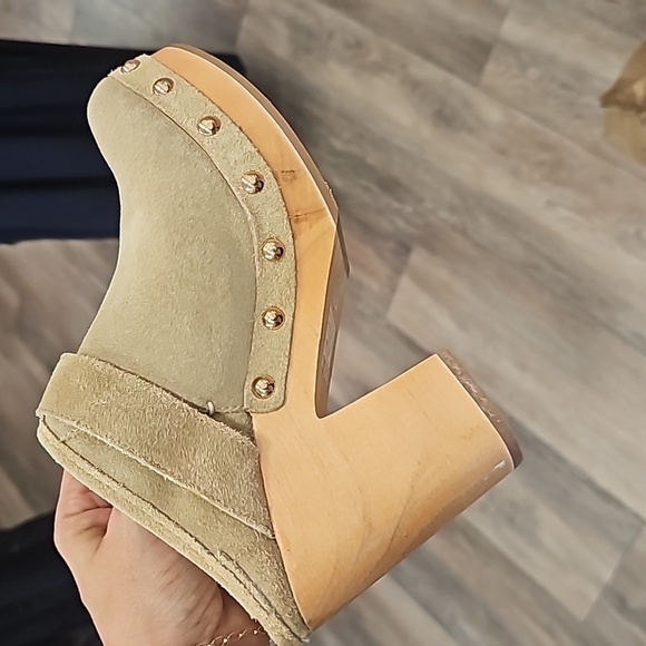 Suede, mules, clogs, shoes, vintage, y2k, casual, school, streetwear,  clean - Picture 8 of 12